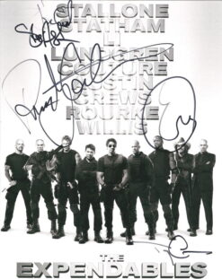 The Expendables Cast Autographed 8x10 photo