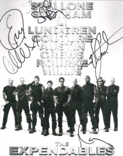 The Expendables Cast Autographed 8x10 photo