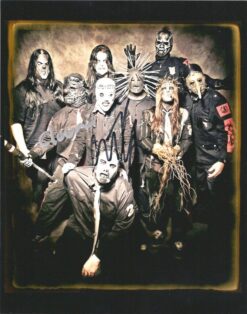 Slipknot Band Autographed 8x10 photo