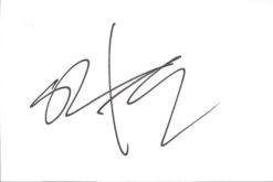 Sung Kang Autographed 4×6 Index Card