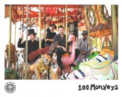 100 Monkeys Band Autographed 8×10 photo