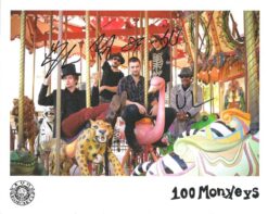 100 Monkeys Band Autographed 8×10 photo