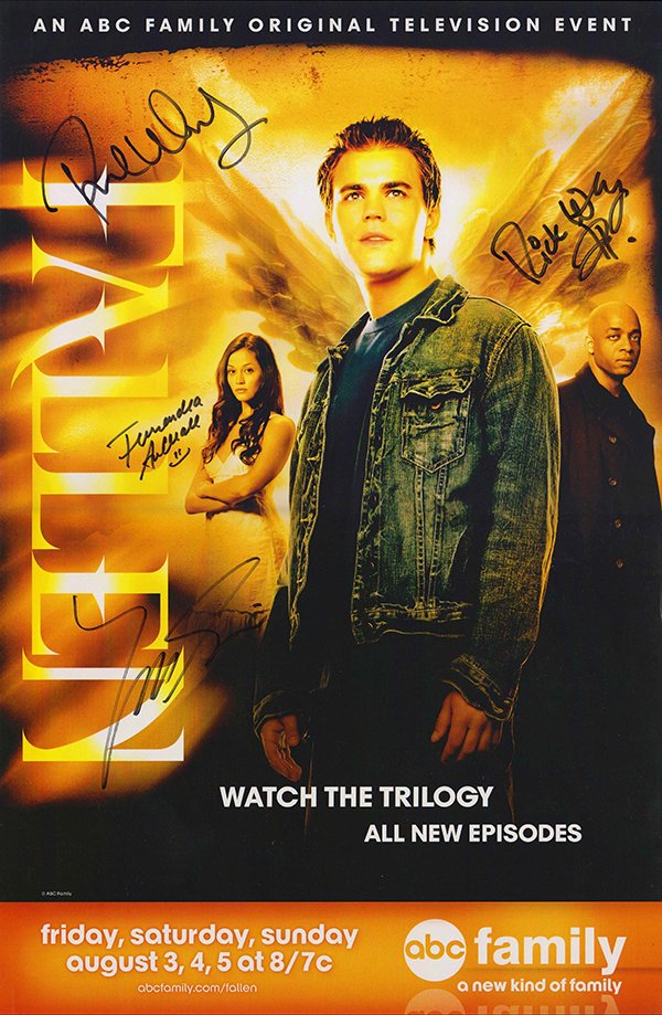 Fallen Cast Autographed 11X17 Poster