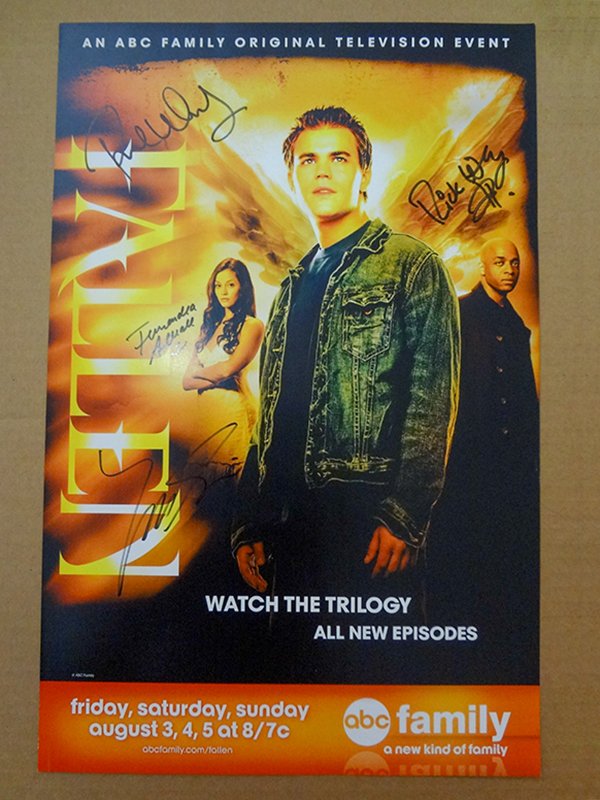 Fallen Cast Autographed 11X17 Poster - Image 2
