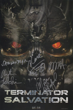 Terminator Salvation Cast Autographed 13x20 Poster
