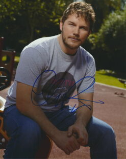 Chris Pratt Autographed 8×10 photo